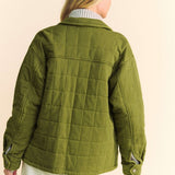 Mineral Wash Quilted Shacket