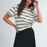 Striped Boxy Tee
