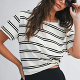 Striped Boxy Tee