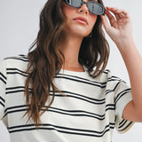 Striped Boxy Tee