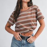 Striped Boxy Tee