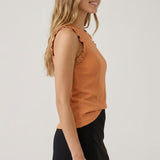Grommet Ruffle Tank