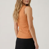 Grommet Ruffle Tank