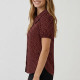 Peter Pan Collar Button Down Blouse