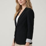 Stripe Lined One Button Blazer