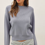 Boyfriend Fit Pullover Sweater
