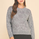 Embroidered Floral Knit Sweater
