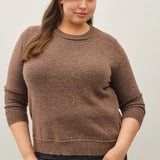 Exposed Seam Knit Sweater (Plus)
