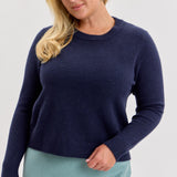 Wool Blend Basic Sweater (Plus)