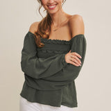 Convertible Babydoll Blouse
