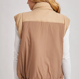 Color Contrast Puffer Vest