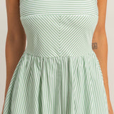 Striped Spaghetti Strap Dress
