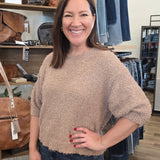 Total Texture Puff Sleeve Sweater