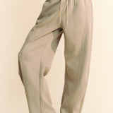 Pleated Drawstring Sport Pant