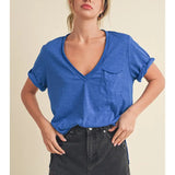 Zoie V Neck Tee