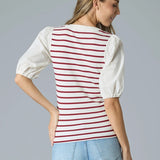 Puff Sleeve Henley Top