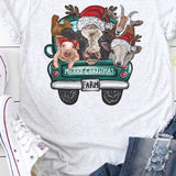 Christmas Farm Animals Graphic Tee