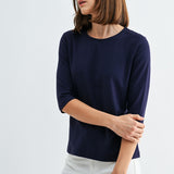 Elbow Sleeve Knit Top