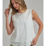 Date Night Eyelet Top