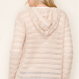 Crochet-like Hooded Cardi