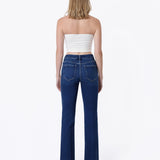 Bailee High Rise Trouser Fold Bootcut Jean (Flying Monkey)