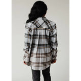 Bleach Dipped Plaid Flannel