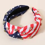 American Flag Rhinestone Headband