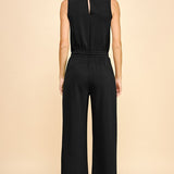 Solid Bodice Pocket Jumpsuit