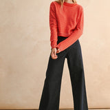 Indigo Denim Wide Leg Trouser