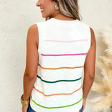 Silly In Stripe Sweater Tank