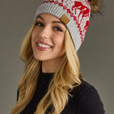 Reindeer Pattern Pom Hat (Panache)