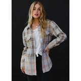 Bleach Dipped Plaid Flannel