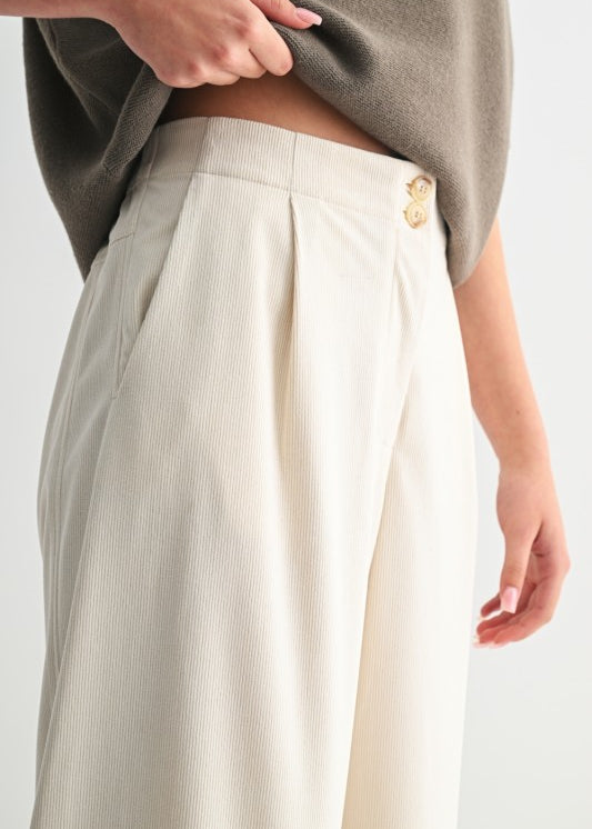 Wide Leg Corduroy Pant