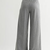 Plaid Wide Leg Pant