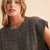 Textured Pattern Sweater Vest