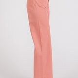 Twill Patch Pocket Wide Leg Pant