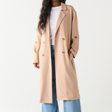 Double Breasted Knit Trench Coat (Dex)