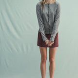 Seams Easy Rib Knit Top
