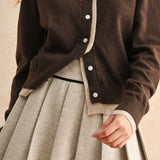 Color Contrast Cardi Top
