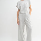 Striped Straight Leg Pant