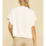 Drop Shoulder Sweater Top