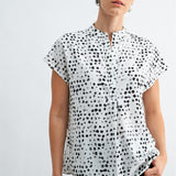 Polka Dot Dolman Blouse