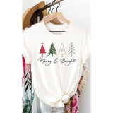 "Merry & Bright" Graphic Tee