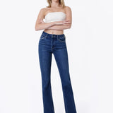 Bailee High Rise Trouser Fold Bootcut Jean (Flying Monkey)