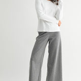 Plaid Wide Leg Pant