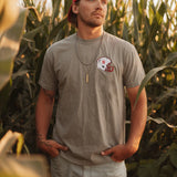 Nebraska Helmet Embroidered Tee