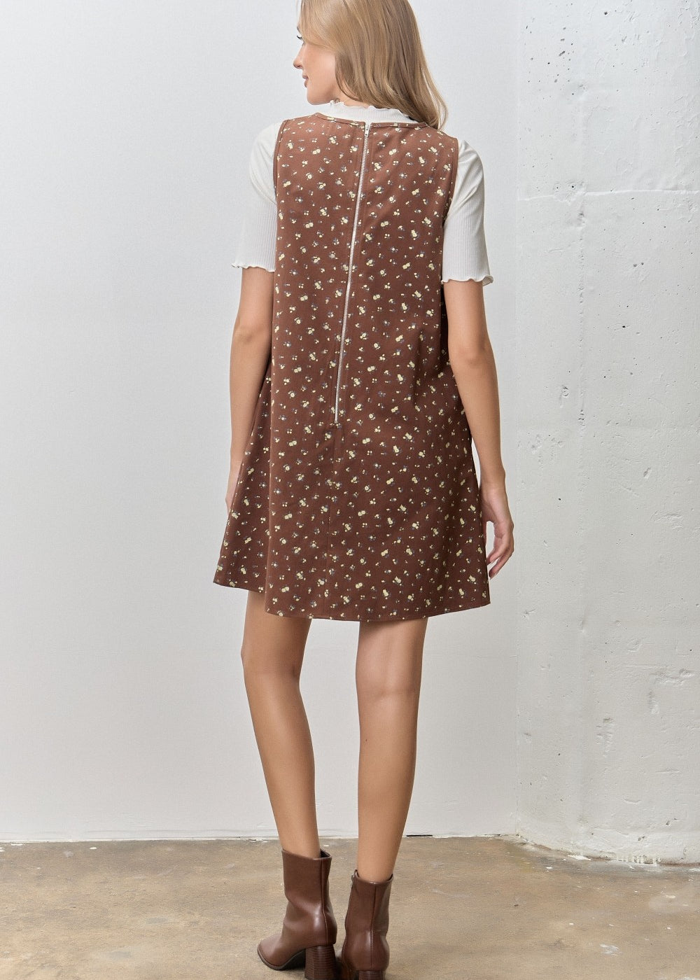 Floral Print Sleeveless Dress
