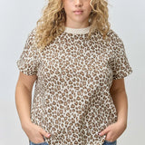 Animal Print Tee Top (Plus)