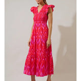 Blevin Sunfire Midi Dress