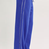 Lace Trim Waffle Knit Pant